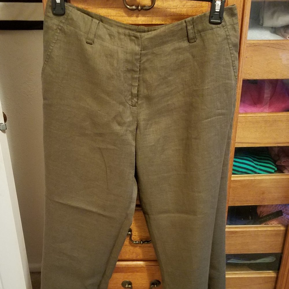 DKNY 100% Linen Pants